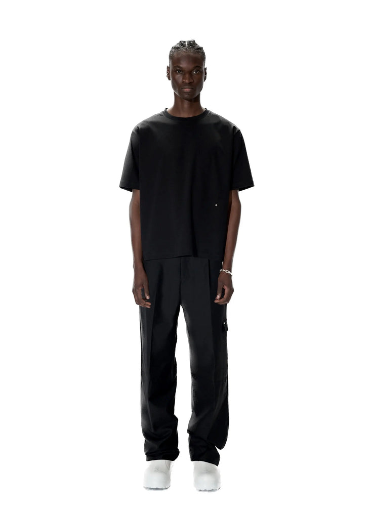 PAST TENSE Warped Logo Crewneck T-Shirt 